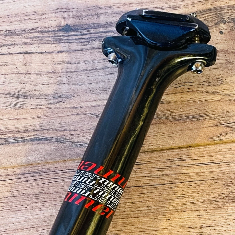 Tija de sillín de carbono usada Niner RDO 30,9 x 370 logotipo rojo Foto 2 de 4