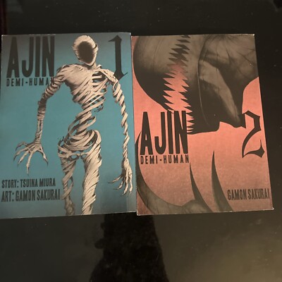 Ajin Demi-Human Vol. 1  & 2 English Language Manga Comic From Japan