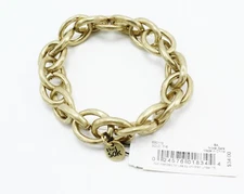 The Sak "Line It Up" Gold Tone Link Stretch Bracelet #SAK38