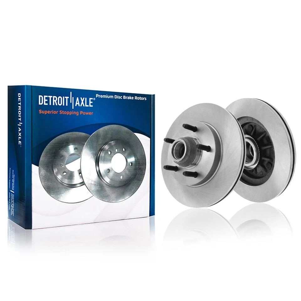 Rotores de disco delanteros pastillas de freno de cerámica 2000 2001 2002 Ford F150 Lincoln Blackwood Foto 4 de 4