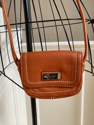 TIGNANELLO ORANGE LEATHER CROSSBODY MINI BAG SUPER SOFT LEATHER LKNEW