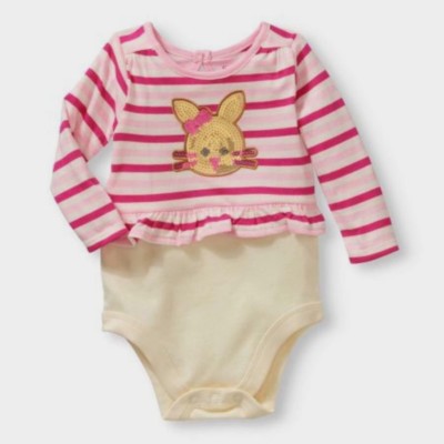 baby girl peplum bodysuit