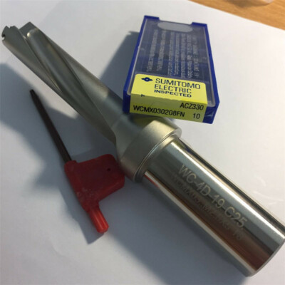 1pcs WC-4D-19-C25 U drilll +WCMX030208FN ACZ330 10pcs inserts