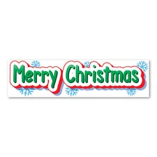 Merry Christmas Bumper Strip Magnet