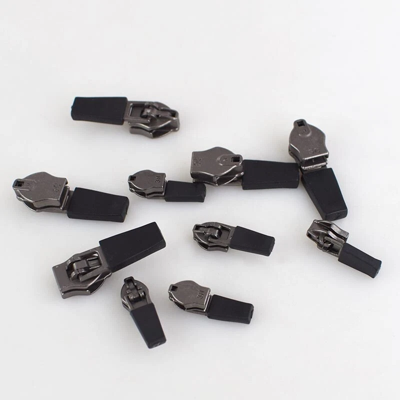 10 Pcs 3# 5#  Zipper Slider Reverse Head Installation Invisible Nylon Bag Pull - Image 3 of 3