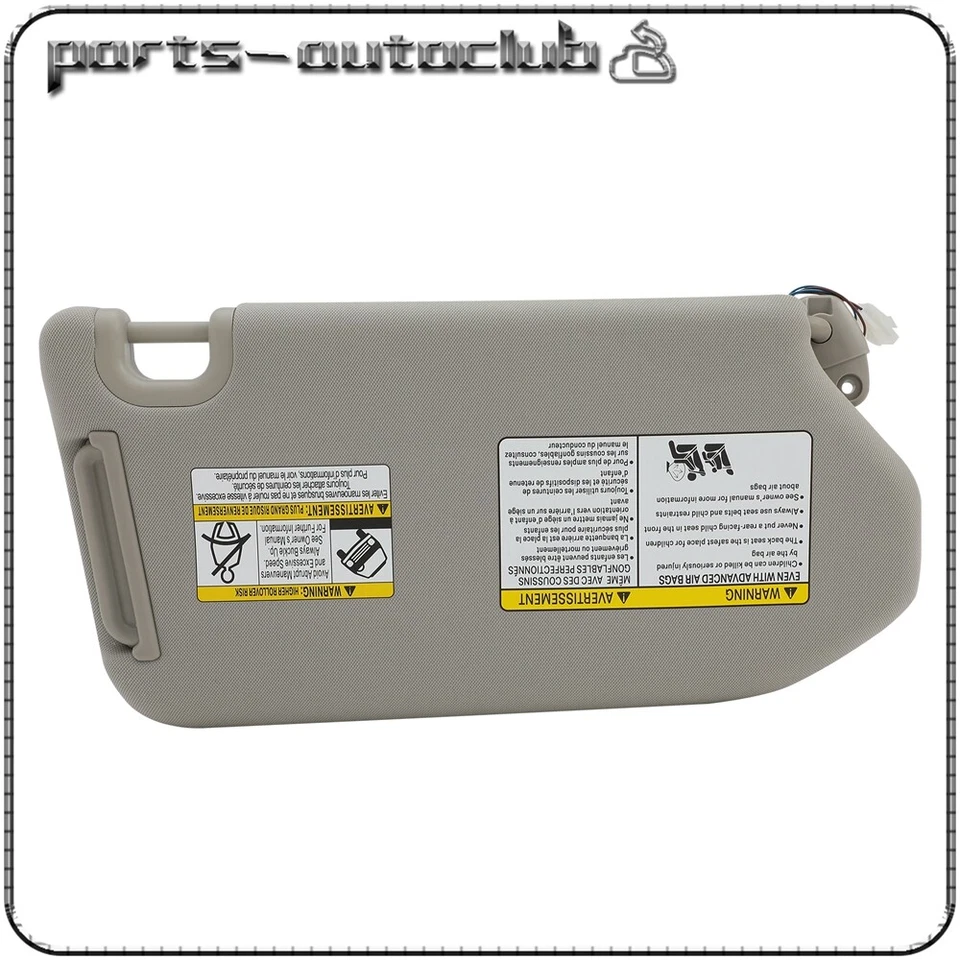 Par de parasol gris lado izquierdo/derecho con lámpara para Infiniti JX35 2013 96401-9PB0A Foto 4 de 4