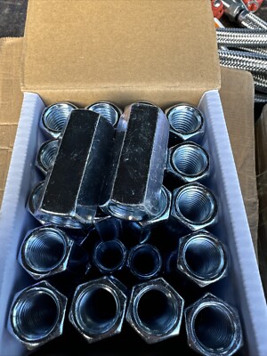 (40) Hex Coupling Nuts 3/4-10 x 1 x 2-1/4 Threaded Rod Connector Zinc