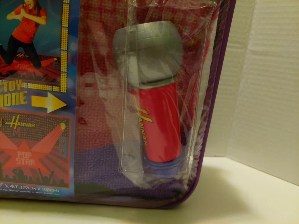 Hannah Montana Game Rug With Toy Microphone Disney 40"x40" - Image 2 of 4