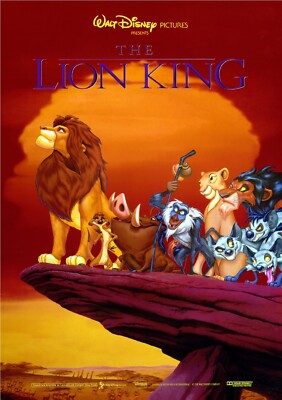 The Lion King (1994) Movie POSTER 24 X 36 INCH Sweet! | eBay