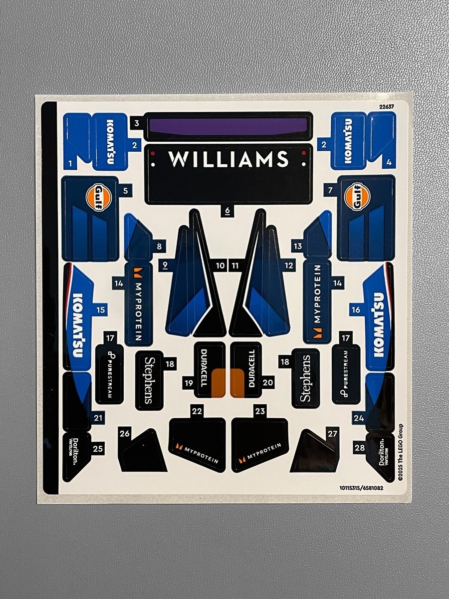 NEW LEGO | Sticker Sheet for Set 77249 Speed Champions