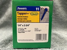 Hex Head Concrete Screw Anchor 1/4" x 2-3/4" (100 Pack) by Hillman   375296