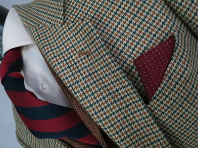 J.C Twidd English Tailoring hounds tooth tweed Corduroy elbow