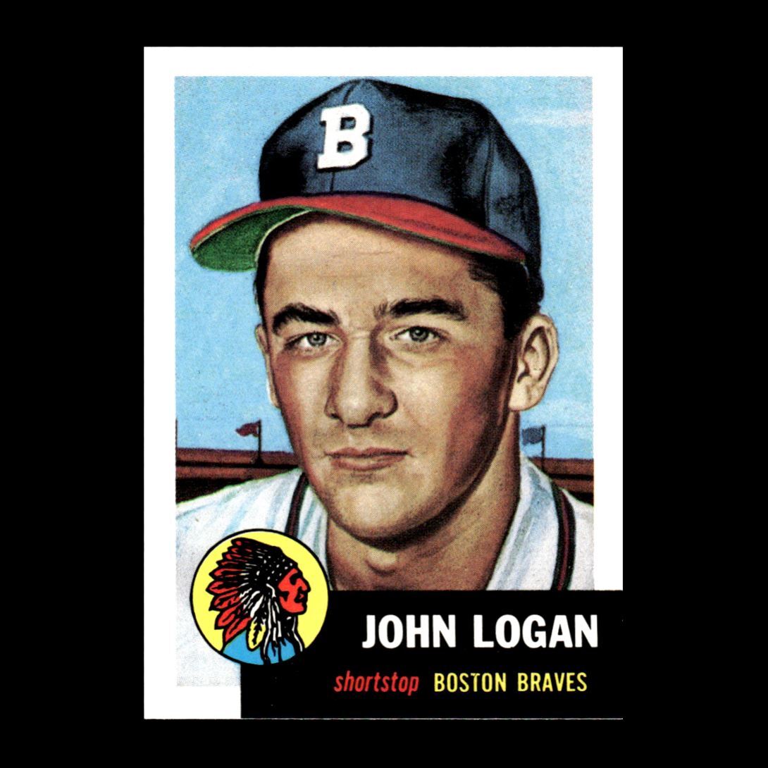 John Logan 1991 Topps Archives 1953 Boston Braves #158 NM-MT GM 3