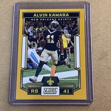 2023 Score Football GOLD Card #53 New Orleans Saints RB Alvin Kamara A-50