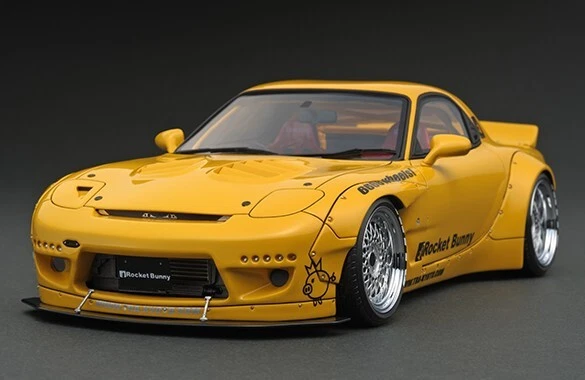 Ignition Model 1/18 Rocket Bunny Mazda RX-7 FD3S Yellow JDM