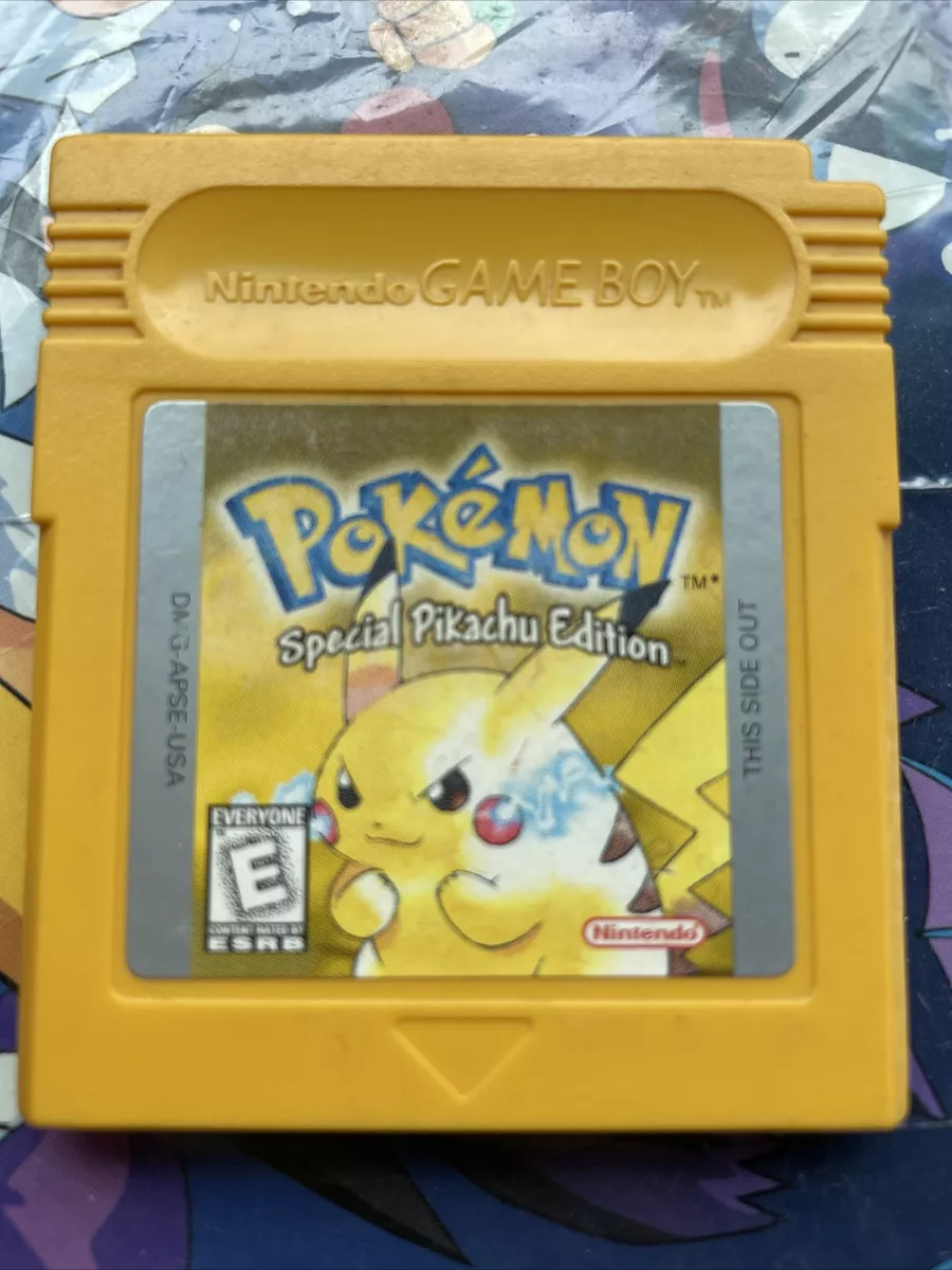 Pokemon Yellow Pikachu Edition for Original Gameboy