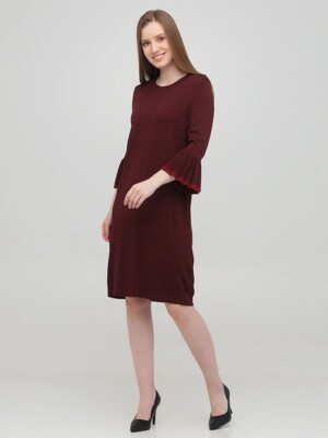 cos pleated knit dress knitted pleated dress COS Pleated Knitted Maxi Dress Navy The Dress Nook