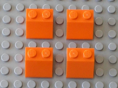 4 x Lego Orange Slope 45 2x2 Ref 3039 Set 60193 21154 21113 21137 21130 70224