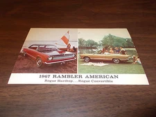 1967 AMC American Rogue Hardtop and Convertible Vintage Advertising Postcard