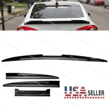 For Chevrolet Cruze Sedan 2011-2019 Glossy Rear Trunk Spoiler Wing Lip Adjust DP