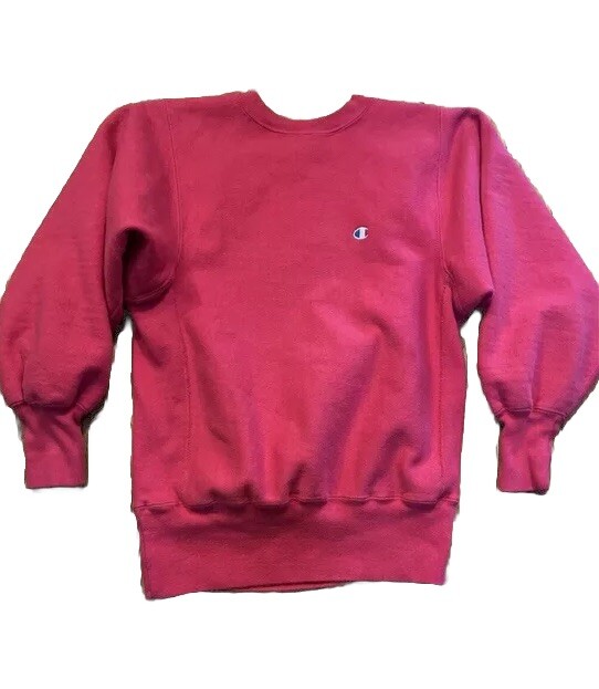 pink vintage champion sweatshirt