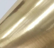 Brushed GOLD Gloss Chrome Cutting Sign 24" x 60FT Vinyl Craft Adhesive Roll