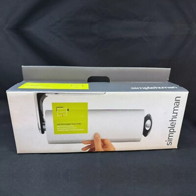 simplehuman KT1024 Edelstahl Wandhalterung Papierhandtuchhalter - Silber