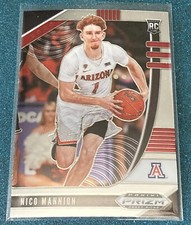 2020 Panini Prizm Draft Picks ~ Nico Mannion RC Rookie Base Card  #58 WARRIORS