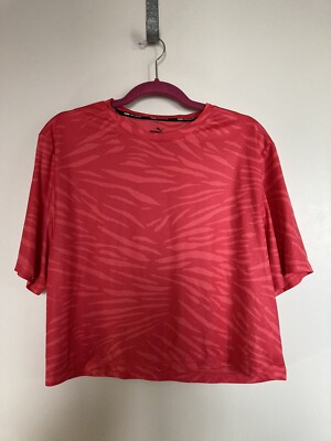 Puma Performance Crew Neck Short Sleeve T-shirt Size Small Casual Top 