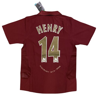2006 Arsenal Away Jersey Final Game Highsbury Henry 14 Retro 2006 Arsenal Away Jersey Final Game Highsbury Henry 14 Retro