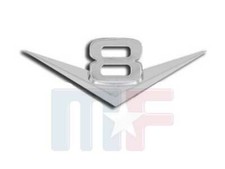 Verchromtes V8 Emblem Plymouth Buick Cadillac Oldsmobile Charger Challenger 300C