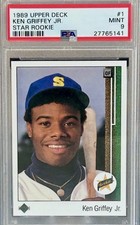 1989 Upper Deck Ken Griffey Jr. Star Rookie PSA 9 MINT Seattle Mariners HOF RC