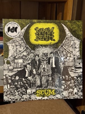 Napalm Death ''Scum'' LP (Vinyl, Earache, 2016) Justin Broadrick, Jesu, Godflesh