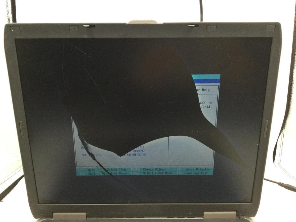 COMPAQ PRESARIO 2100 - INTEL CELERON - 1GB RAM - BOOTS TO BIOS/BAD SCREEN - BB - Image 2 of 4