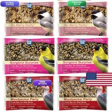 Blue Seal Suet Treat Bars for Wild Birds - 8 oz Variety Pack of 6