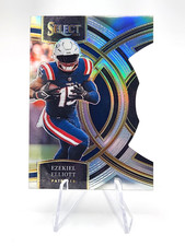 2023 Panini Select Premiere Level Silver Die-Cut Prizm # 185 Ezekiel Elliott