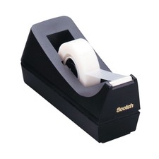 Scotch  Desktop Tape Dispenser, 1 Core, Weighted Non-Skid Base, Black