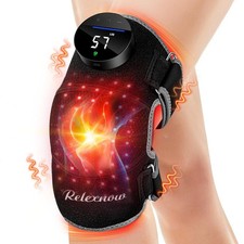 Red Light Therapy Knee Massager Vibration Heat Wireless Pain Relief Device