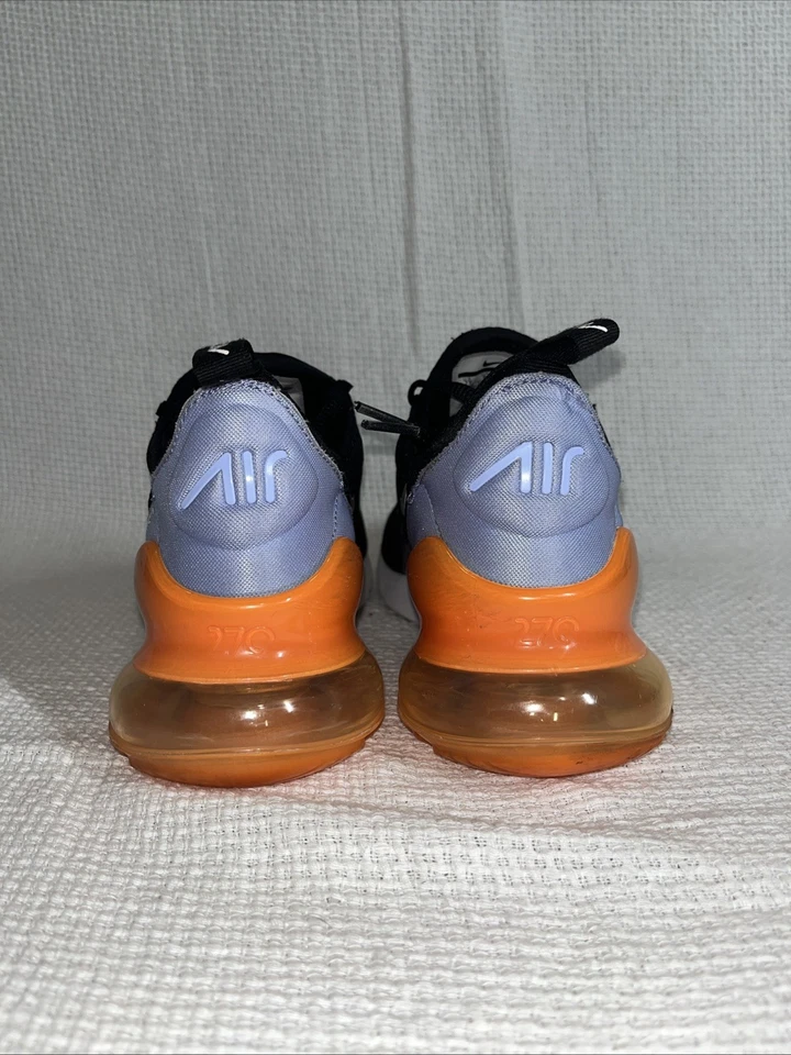 Nike Air Max 270 Juvenil Talla 7 Negro/Naranja/Púrpura/Lámina Metálica Foto 4 de 4