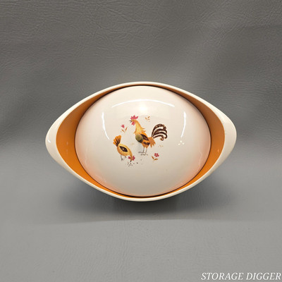 VTG Taylor Smith & Taylor Break O Day Oval Covered Casserole Dish Kitchen Decor