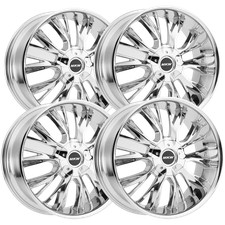 Set-4 Mkw M122 20x8.5 5x112 Chrome 40mm Wheels Rims 20 Inch