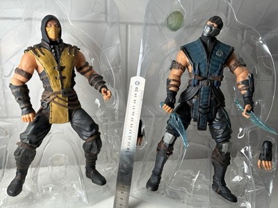 Mortal Kombat x Scorpion 12 Inch Action Figure Mezco Toys 2015 & Sub-Zero Bundle