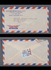 MayfairStamps Ecuador Quito to New York NY Air Mail Cover aax_71029