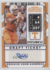 2020 Contenders Draft Picks College Ticket Dominick Wood-Anderson #265 Auto 04mf
