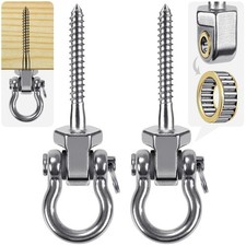 SELEWARE Heavy Duty Swing Hangers with Bearings, 2-Pack - Stainless Steel Porch