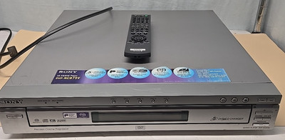 Sony DVP-NC875V 5-Disc DVD/CD/SACD Changer Player w/ Remote Parts Read