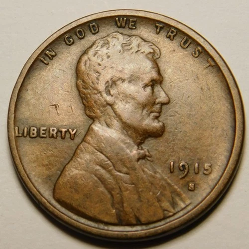 1915 S Lincoln Wheat Cent Penny VF-EF   "Actual Coin Pictured"
