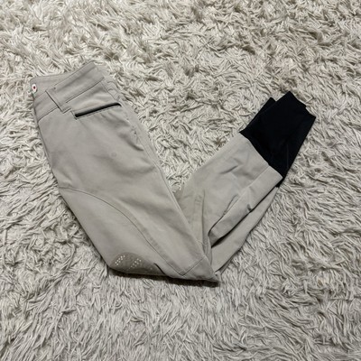 Women s Size IT34 Tan Animo Knee Patch Horseback Riding Breeches