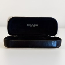 Coach Black Hard Eyeglass Case for Glasses  Sunglasses Plastic