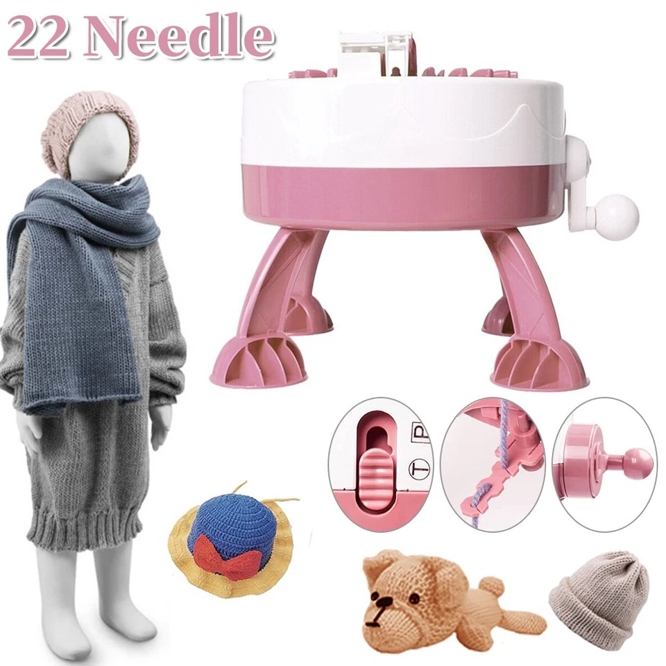 Knitting Machine,Needles Smart Weaving Loom Round Spinning Crochet Knitting Mac. - Image 4 of 4